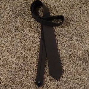 J. Crew Dark Gray Cotton Skinny Tie